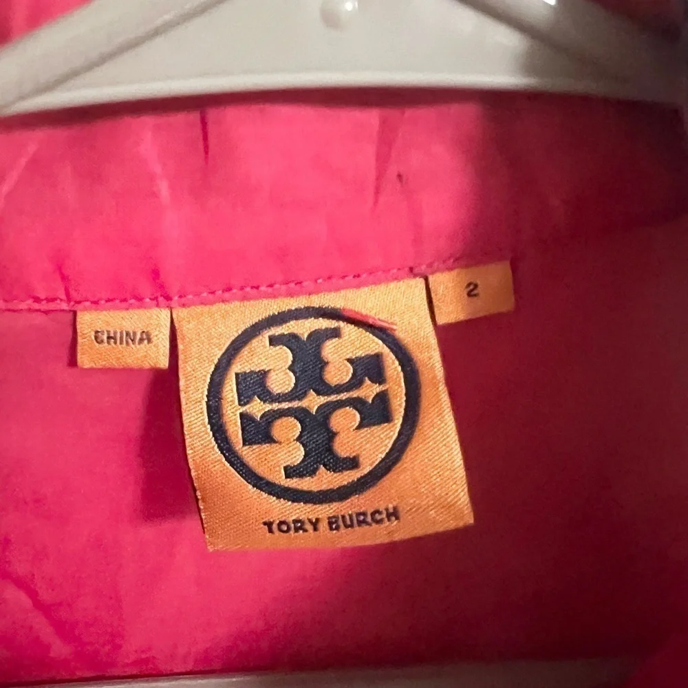 TORY BURCH  EMBROIDERED  TUNIC TOP SIZE 2